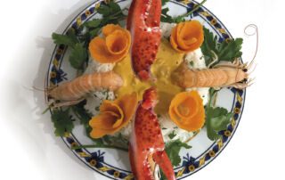 risotto-astice e mazzancolle