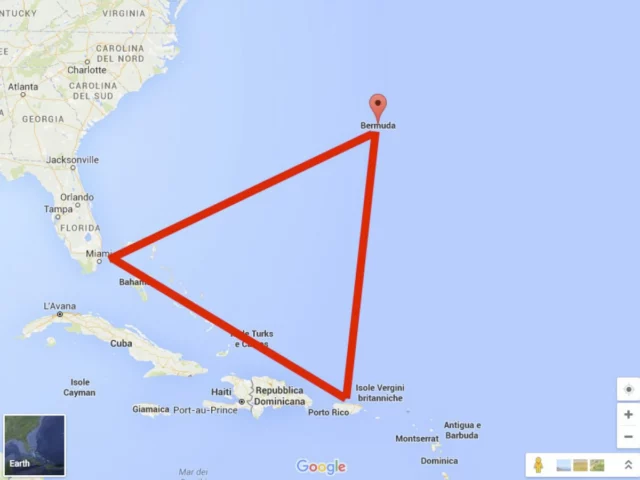 mappa triangolo delle Bermuda