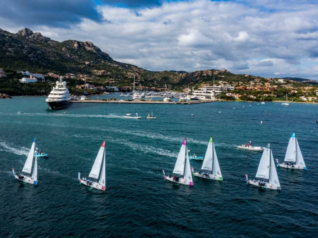 Seconda giornata di stadium race all'interno del porto di Porto Cervo Marina, SAILING Champions League Final 2021. Foto credit: SAILING Champions League/Sailing Energy