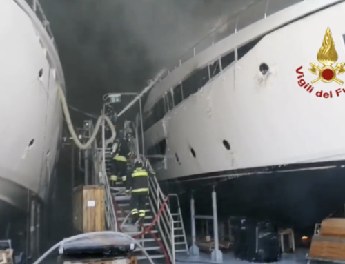 Incendio nei cantieri di Ferretti Yachts