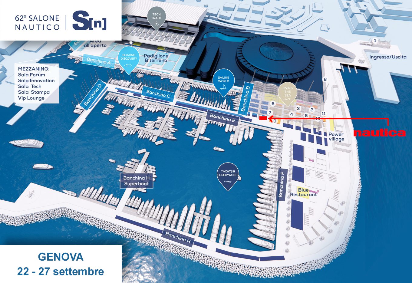 piantina-salone-62-nautica-genova VI ASPETTIAMO A GENOVA