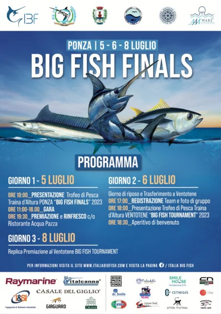 Locandina PONZA BIG FISH FINALS 2023