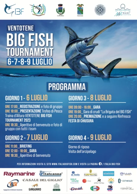 Locandina VENTOTENE BIG FISH TOURNAMENT 2023