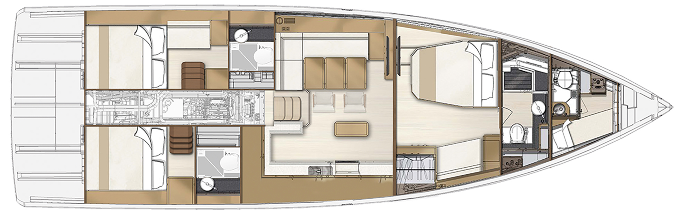Jeanneau Yachts 55 - layout