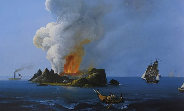 Vulcano - Isola Ferdinandea 1831 copia