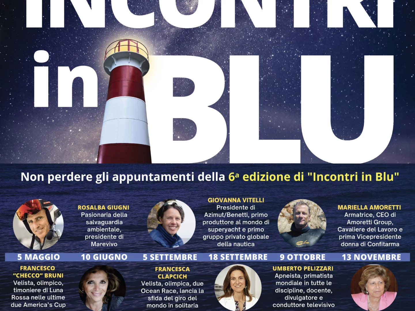 “Incontri in Blu 2025” torna a Genova con grandi protagonisti del mare: dal 5 maggio al 13 novembre al Galata.