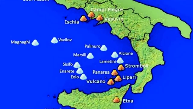 vulcani sommersi nel Tirreno