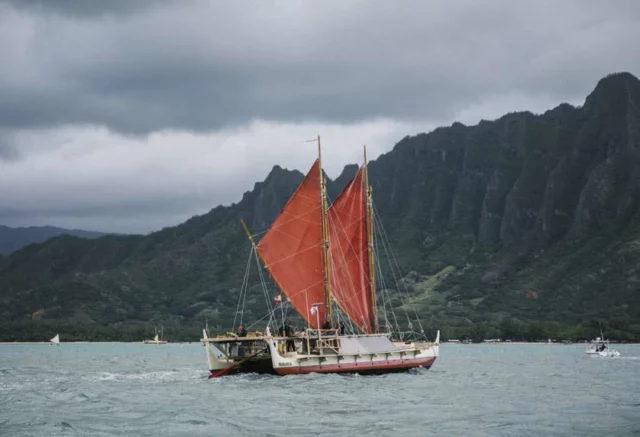 LâHÅkÅ«leÊ»a, uno dei due grandi catamarani 