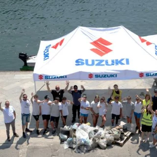 Suzuki, Torino e FIC unite per pulire il Po: raccolti 50kg di rifiuti. Motori con filtro microplastiche.