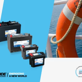 Exide ottiene rinnovo omologazione DNV per batterie Marine & Leisure AGM e Gel. Certificazione valida fino 2029.