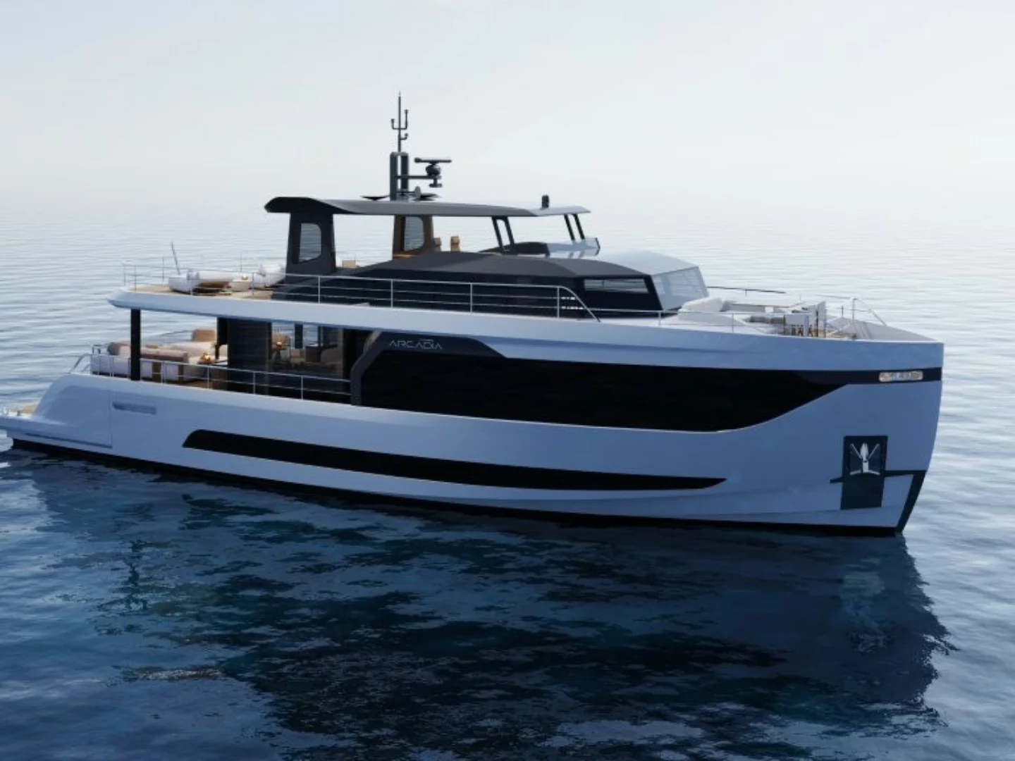Arcadia Yachts Cannes 2025: anteprima mondiale A80new, yacht 24m eco-sostenibile. Esposti A96new, Sherpa 60 e Sherpa 80.