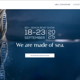 Nuovo sito Salone Nautico Genova 2025: design rinnovato, accessibilità digitale WCAG. 65° edizione 18-23 settembre.